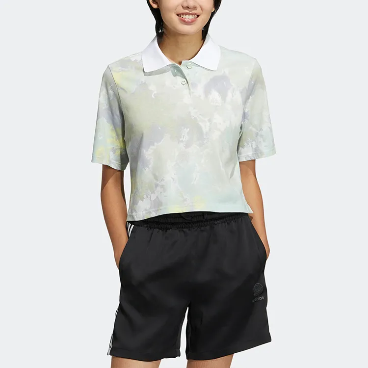 Adidas Neo Polo Shirts Women's Linen Green-1