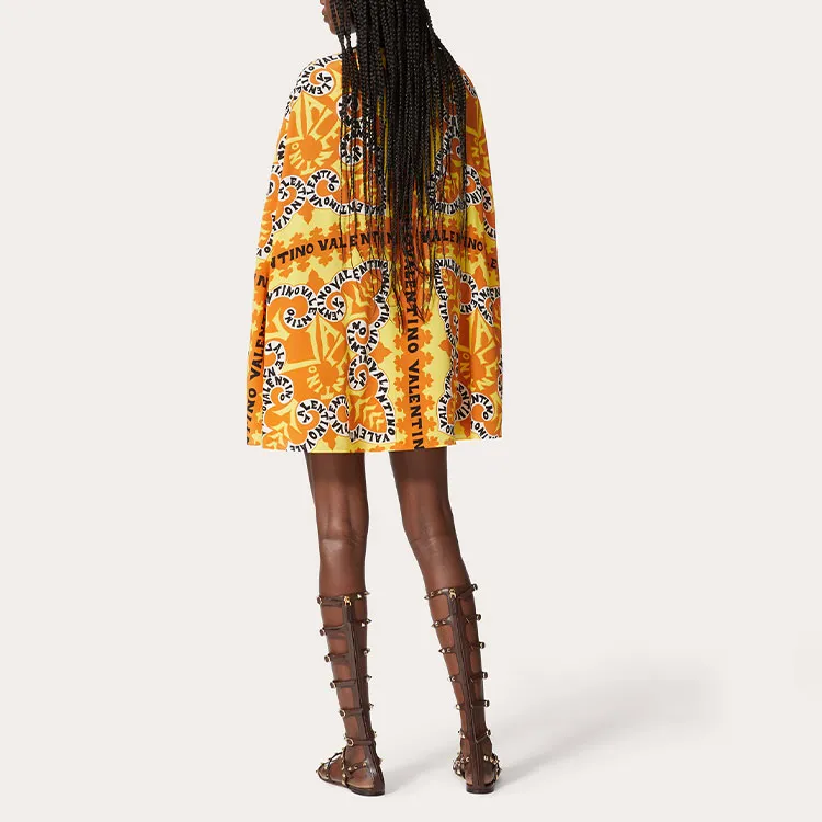 Valentino Long Sleeved Dress Women's Yellow-2