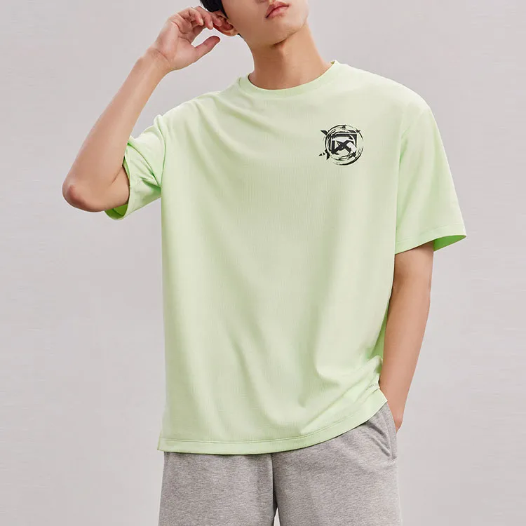 Anta T Shirt Men's Seagull Turquoise-3