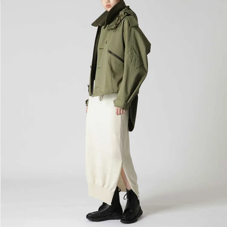 Yohji Yamamoto Jackets Unisex Army Green-3