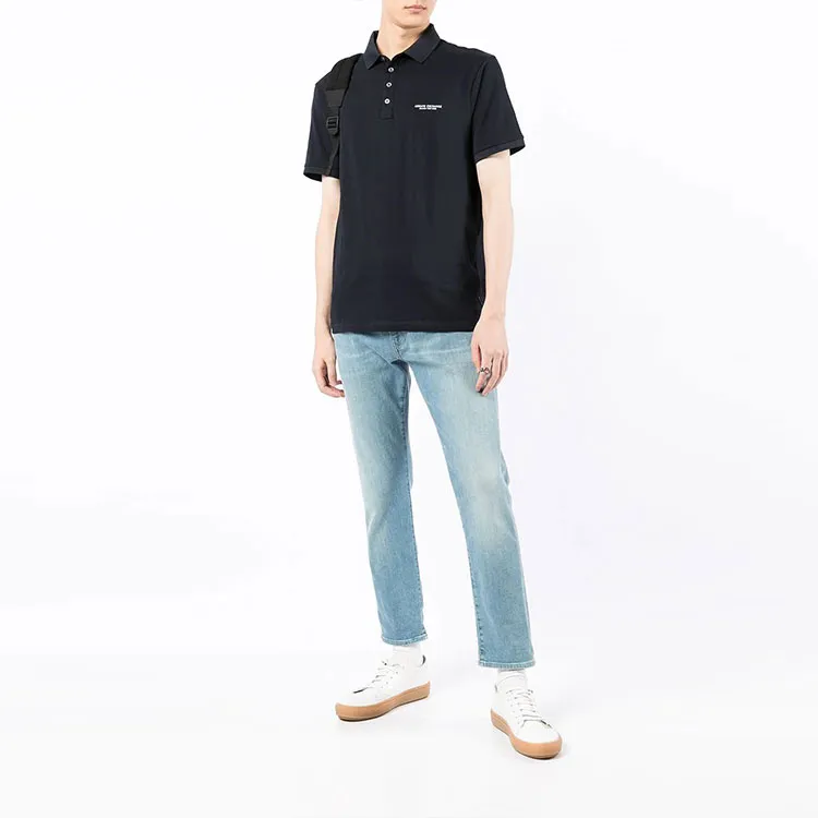 ARMANI EXCHANGE Logo print Polo Shirt-1