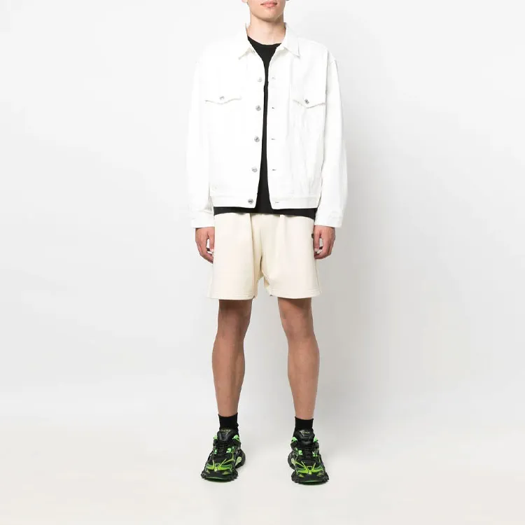 Balenciaga Political Campaign Casual Shorts Regular Fit Men's Ecru-2