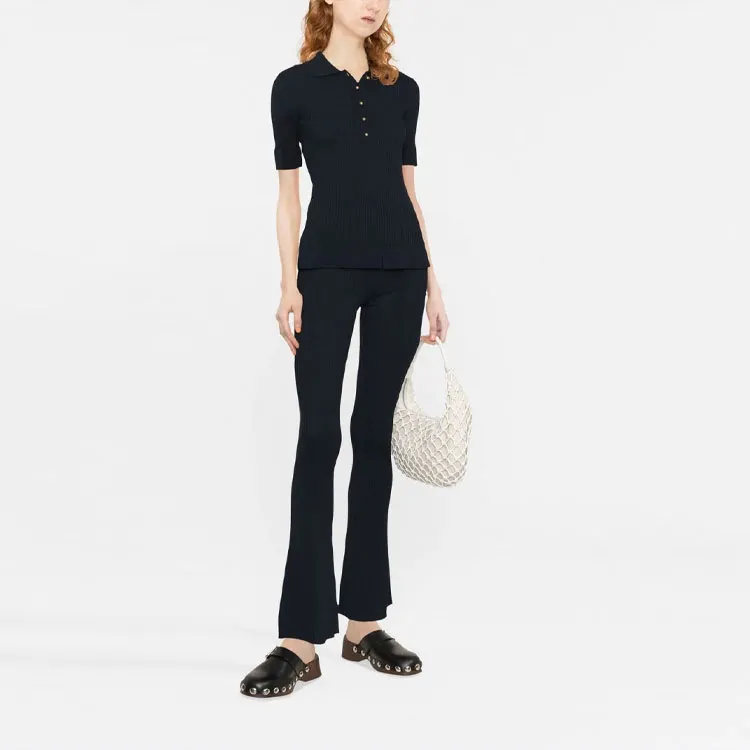 Stella McCartney Ribbed Flared Trousers-4