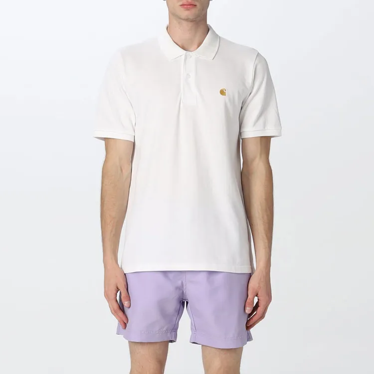 Carhartt WIP Logo Embroidered Short Sleeved Polo Shirt-2