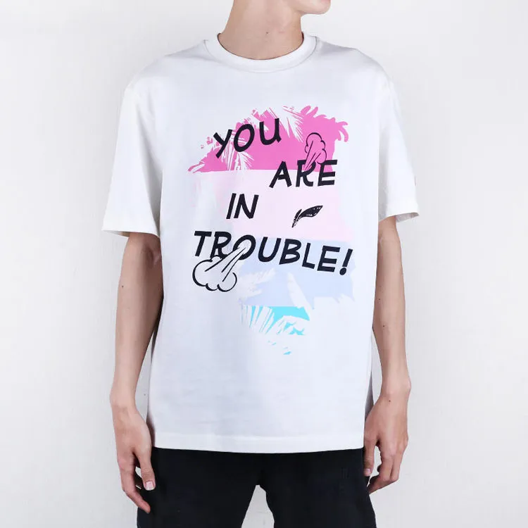 LiNing Basketball Collection T Shirt Men's Mist White-2