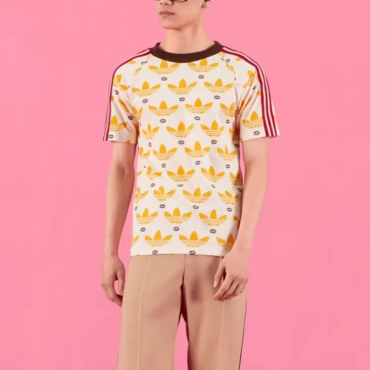 GUCCI x Adidas Originals GUCCI X ADIDAS SS22 T Shirt Unisex Yellow-1