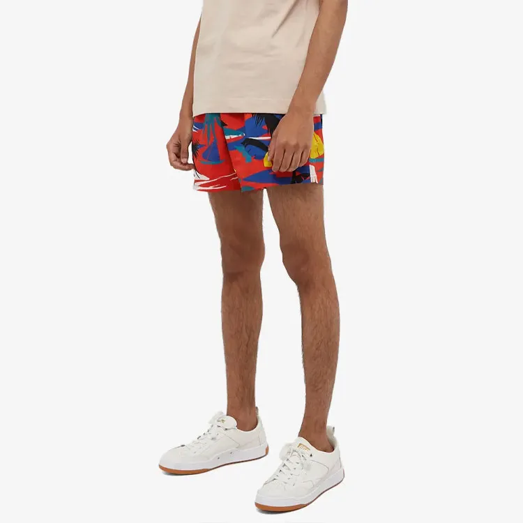 PALM ANGELS X Vilebrequin Palm Tree Print Swim Shorts-4