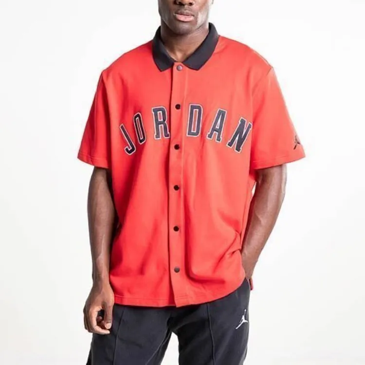 Jordan Dna Distorted Basketball Sports Short Sleeve T-Shirt Red-2