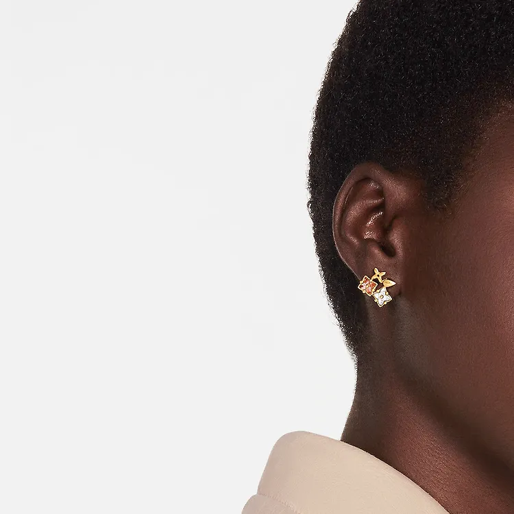 LOUIS VUITTON Earrings Women's Gold - POIZON
