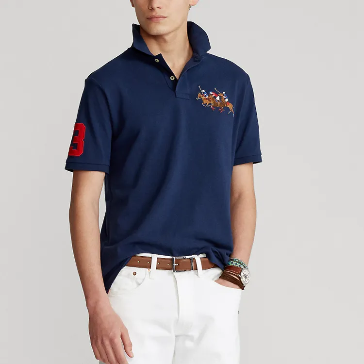Polo Ralph Lauren SS22 Polo Shirt Men's Marine Blue-3