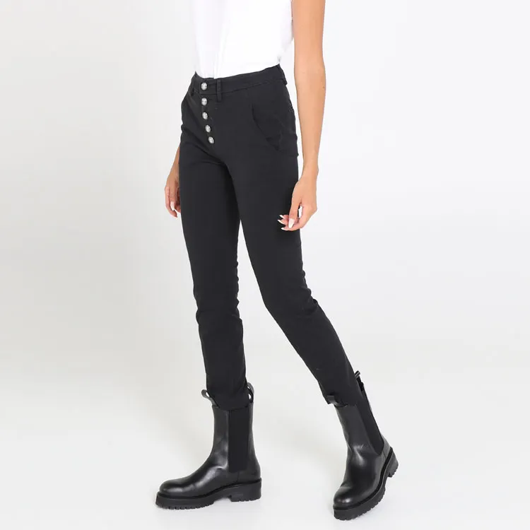 Dondup Mid Rise Cropped Trousers-3