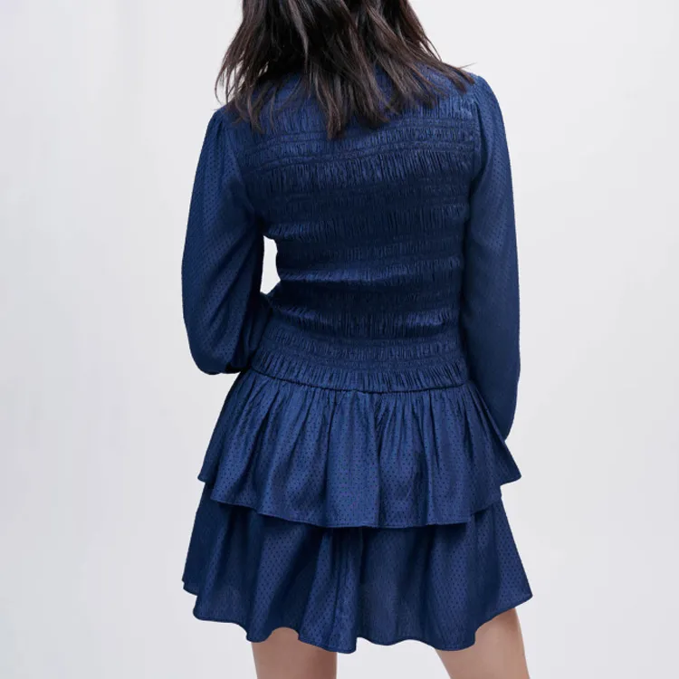 Maje Long-Sleeved Dresses Women's Dark Blue-1