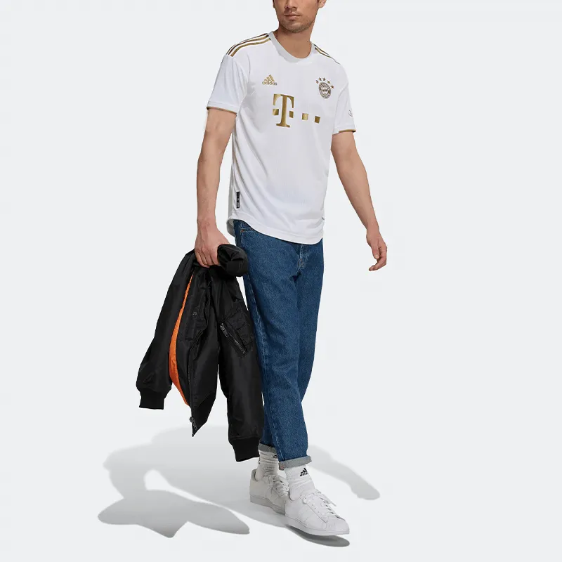 Adidas Bayern Munich Soccer Jerseys Men White-2