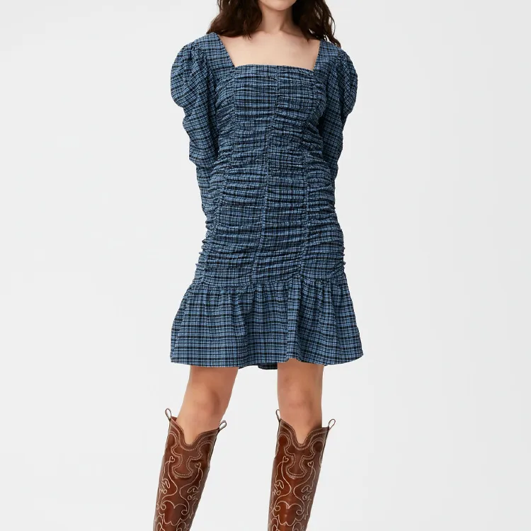 GANNI Seersucker Mini Dress-2