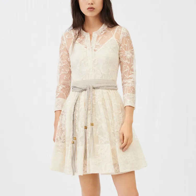 Maje Long Sleeved Dresses Women's Light Umber-1