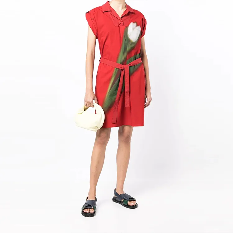 KENZO SS22 Short Sleeved Dresses Women's Red-1