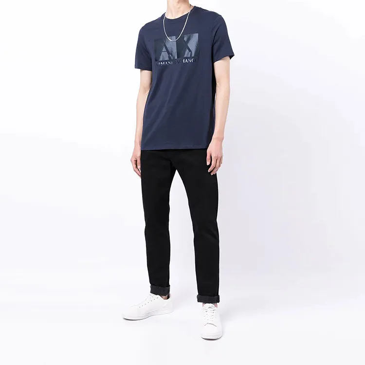 ARMANI EXCHANGE T-Shirts Men Blue-1