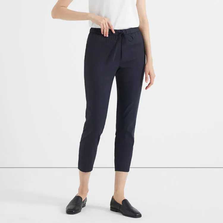 THEORY Casual Pants Women's Navy Blue-1