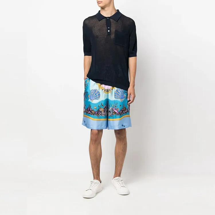 VERSACE Trésor De La Mer Silk Shorts-1