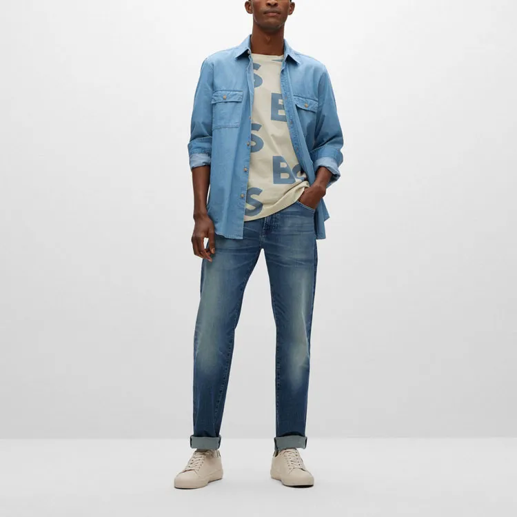 HUGO BOSS Shirts Men Blue-2