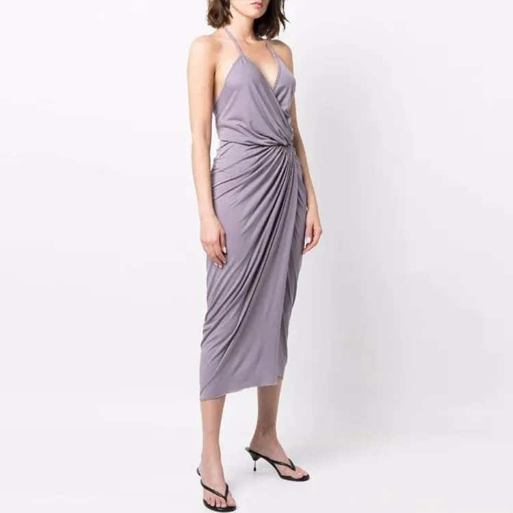 RICK OWENS Sleeveless Dresses Women's Purple-3