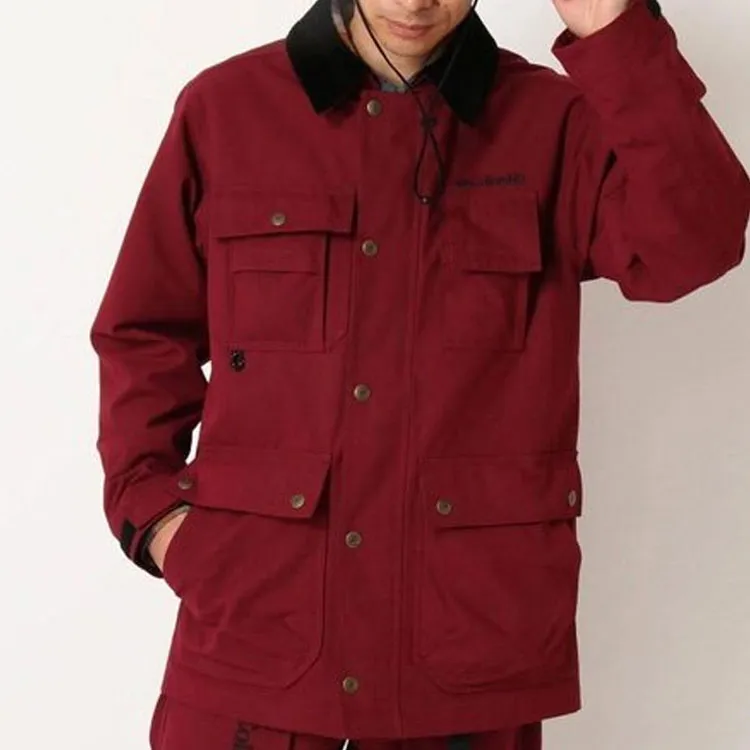 Columbia Fitted Moderate Jacket Spring And Autumn Men's Brick Red-2