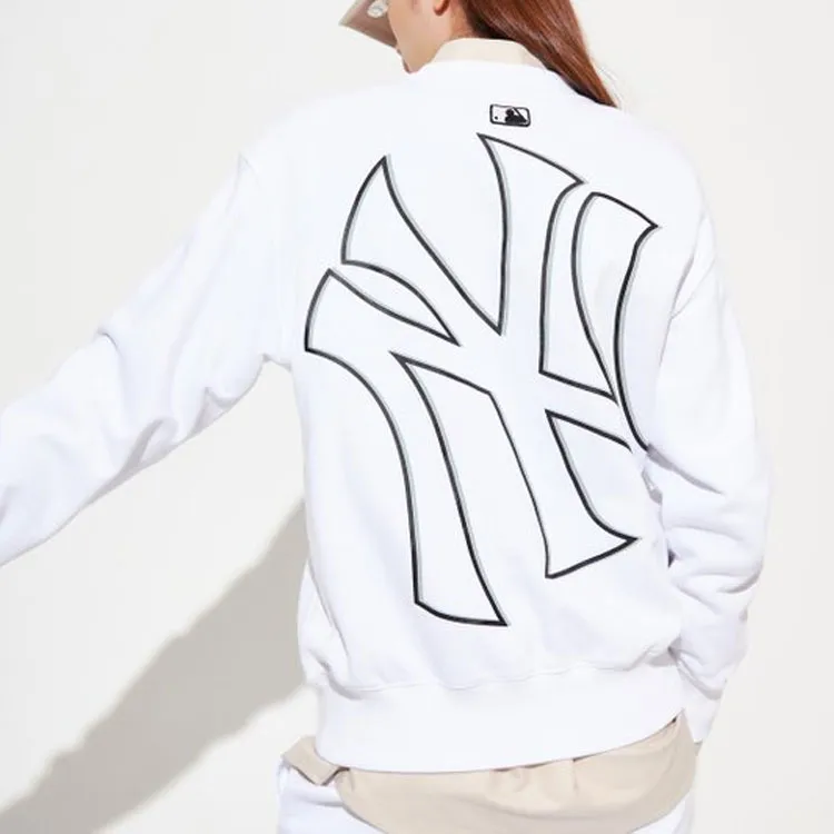 MLB New York Yankees Sweatshirts Unisex Ecru-5