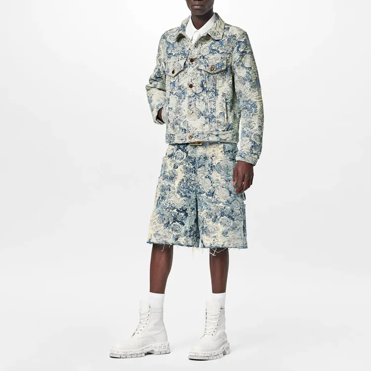 LOUIS VUITTON FW22 Denim Jacket Men's Blue-2