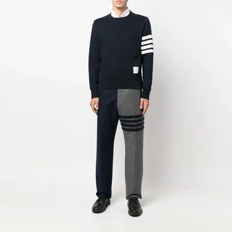 THOM BROWNE Casual Pants Men Blue-2