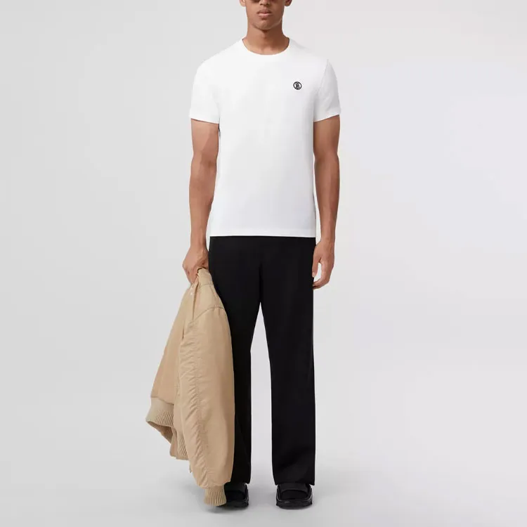 Burberry Monogram Motif Cotton T shirt-4