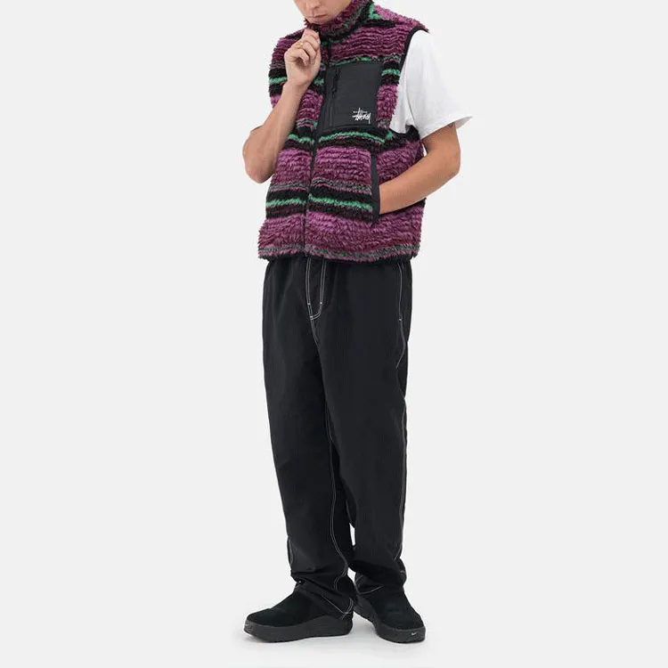 Stussy Striped Sherpa Vest-2