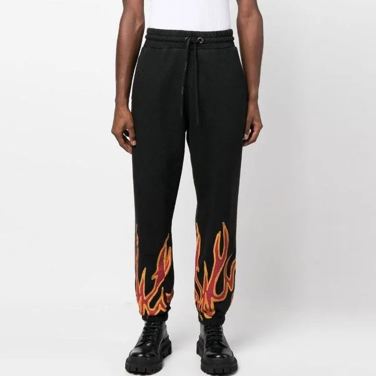 PALM ANGELS Gd Graffiti Flames Sweatpants-1