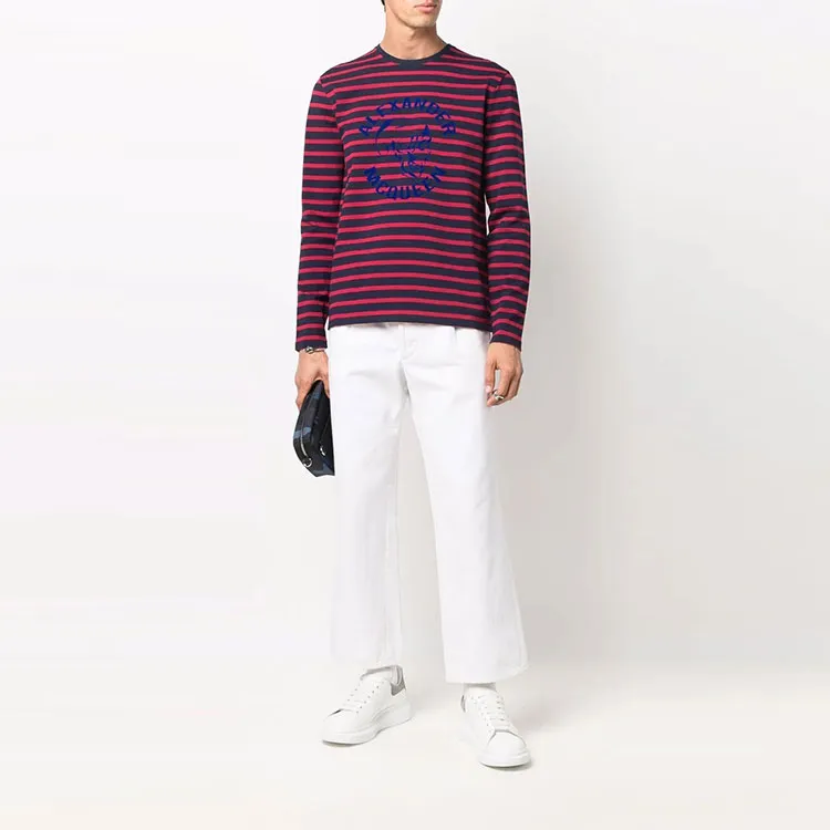Alexander McQueen Striped Long Sleeve T-Shirt-1