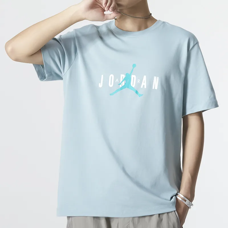Jordan T Shirts Men Blue-2