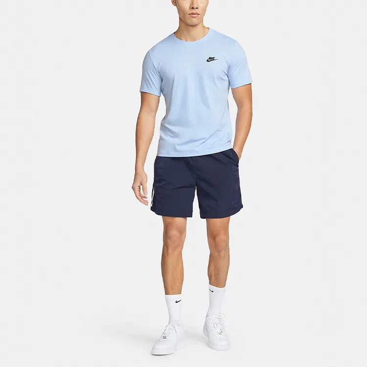 Nike T Shirts Men Light Blue-2