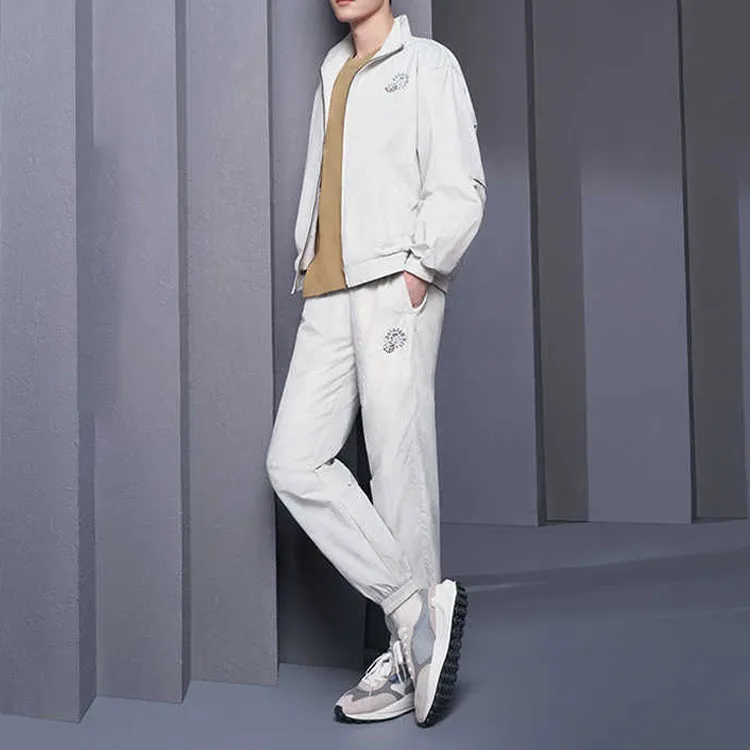 LiNing Sports Trend Series Jacket Fall Men's Water Mist Gray-2