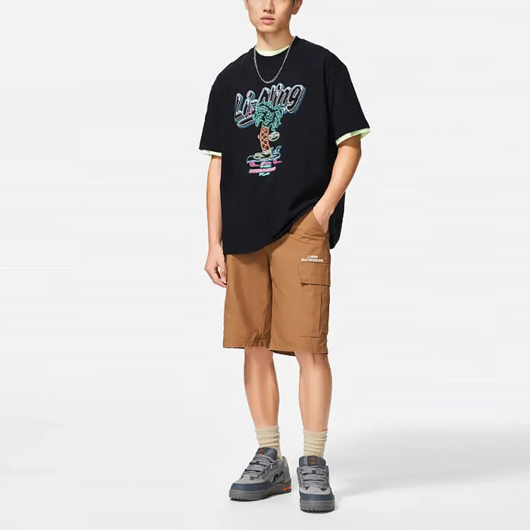 LiNing x Steven Harrington Regular T Shirt Unisex Black-2