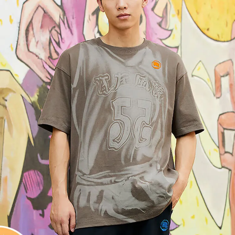 LiNing Badfive T Shirt Unisex Raw Brown-2
