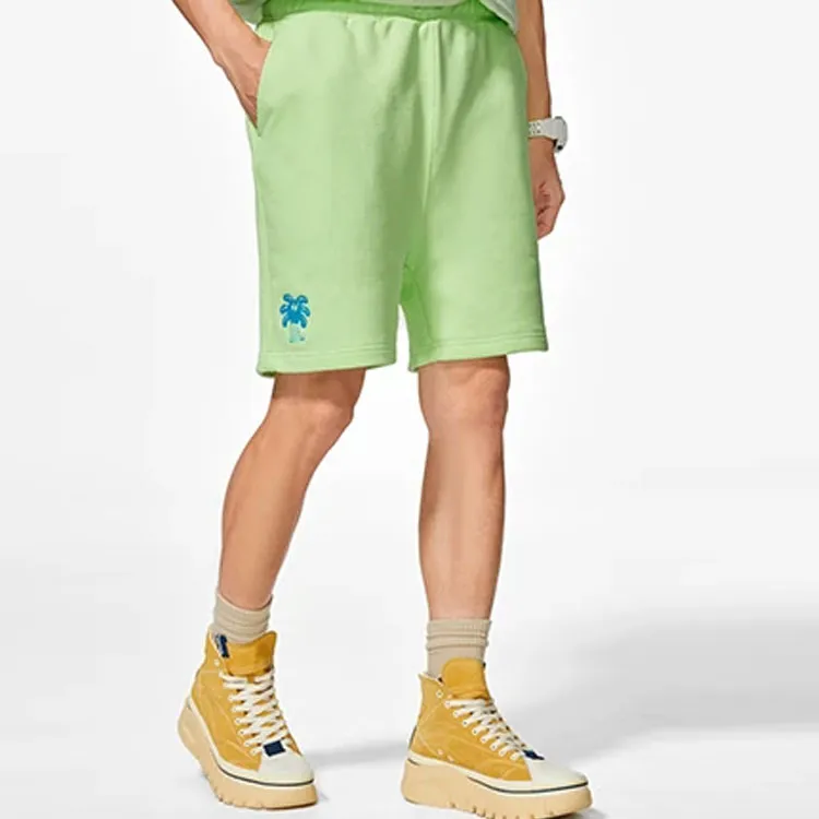 LiNing Casual Shorts Men's Fluorescent Ice Yellow-3