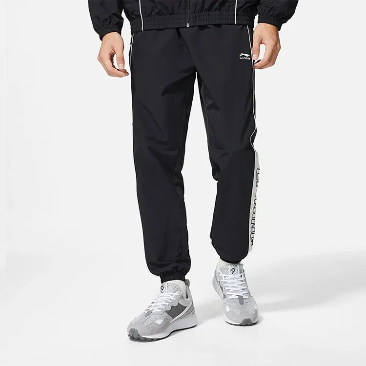 LiNing Knitted Sports Pants Men's Black-7