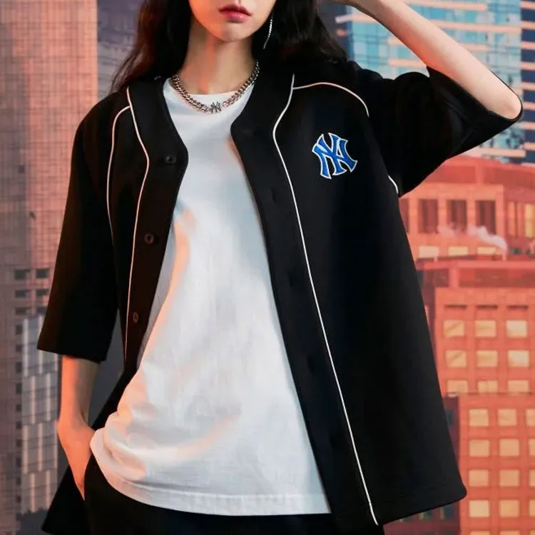 MLB Baseball Jerseys Unisex Black-4