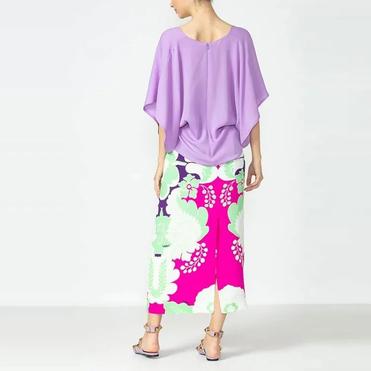 Valentino Floral Print Midi Skirt-2
