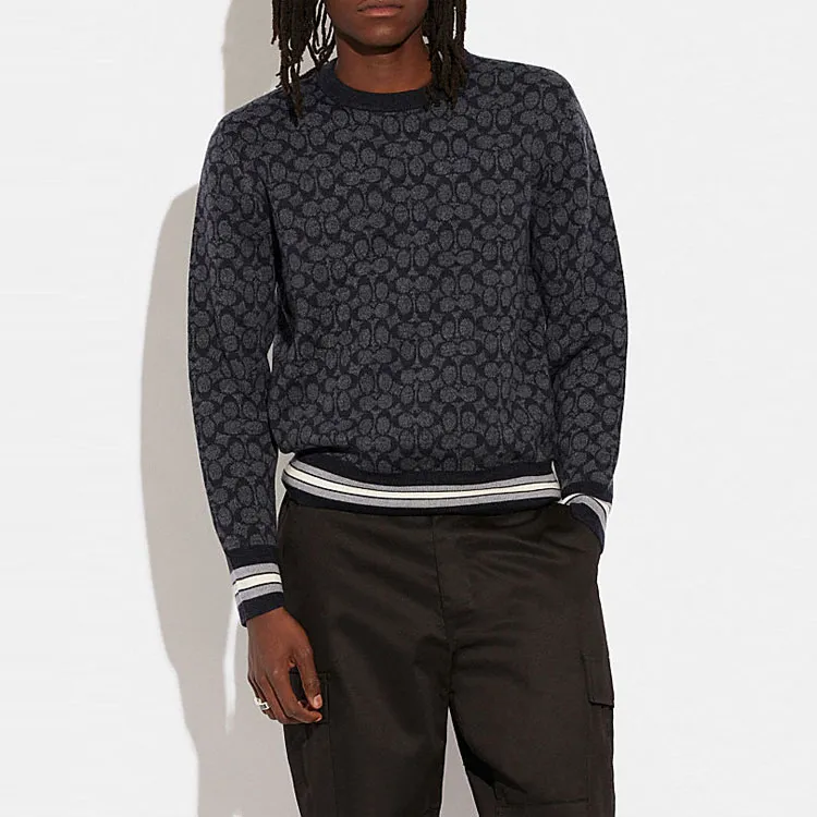 COACH FW22 Sweater Men's Color Carbon Gray-4