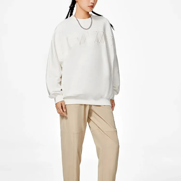 LINING Sports Life Collection Sweatshirts Men Ivory-2