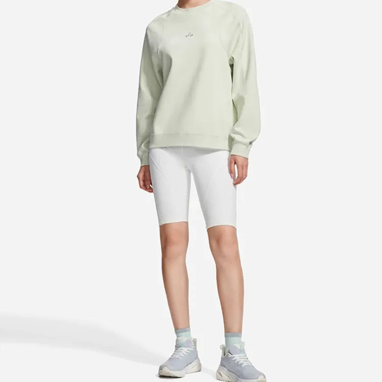 LINING Fitness Series Sweatshirts Women's Pale Greenish White Jade-2
