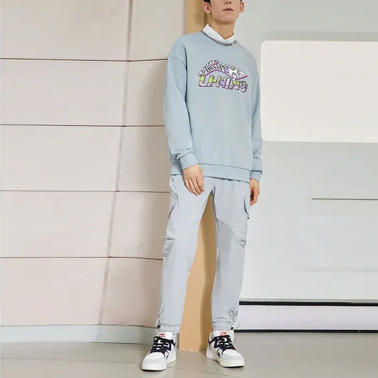 LiNing Sports Life Collection Sweatshirt Unisex Mist Blue-2