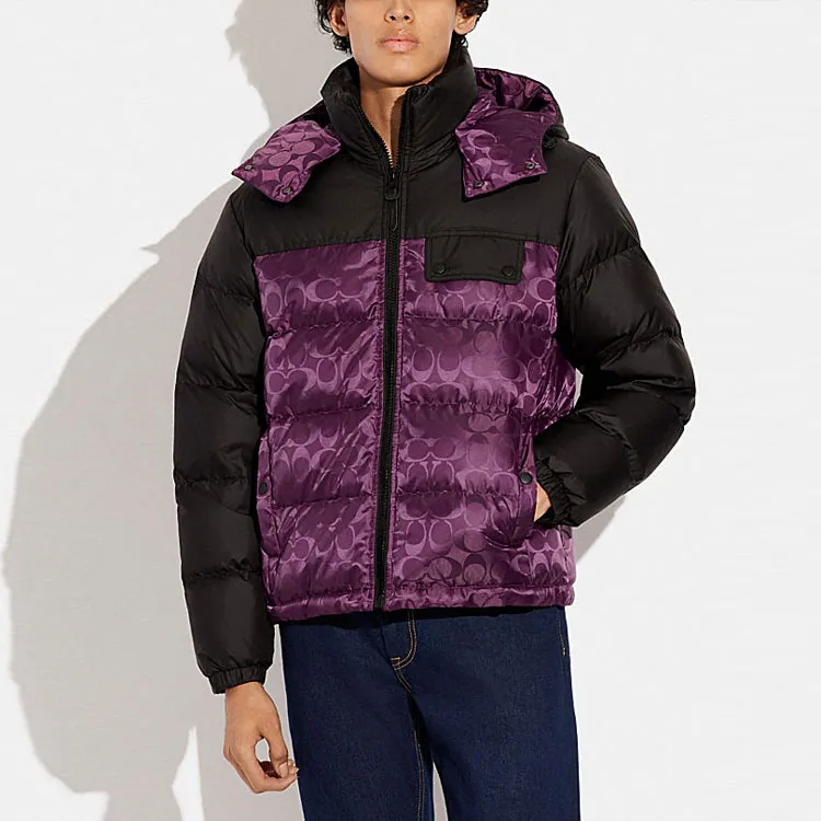 COACH FW22 Down Jacket Men's Purple-1