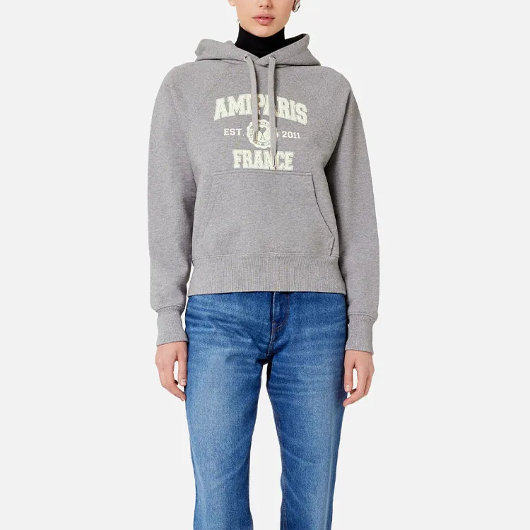 AMIPARIS Logo-print Organic Cotton Hoodie-1