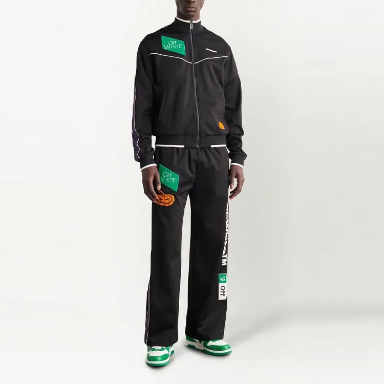 OFF WHITE Multilogo Slim Tracktop-1