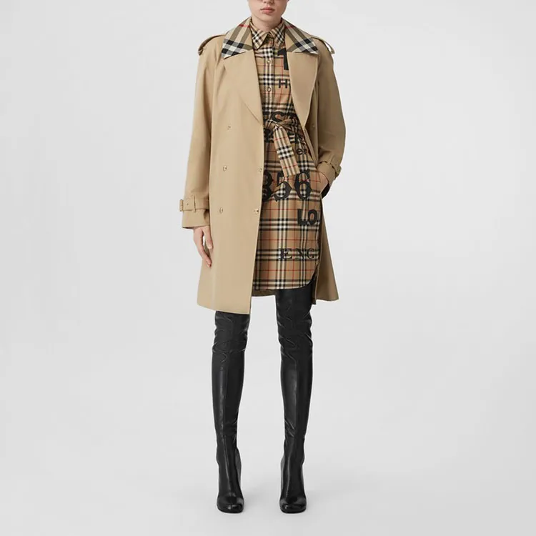Burberry Trench Coats Women's Honey-2